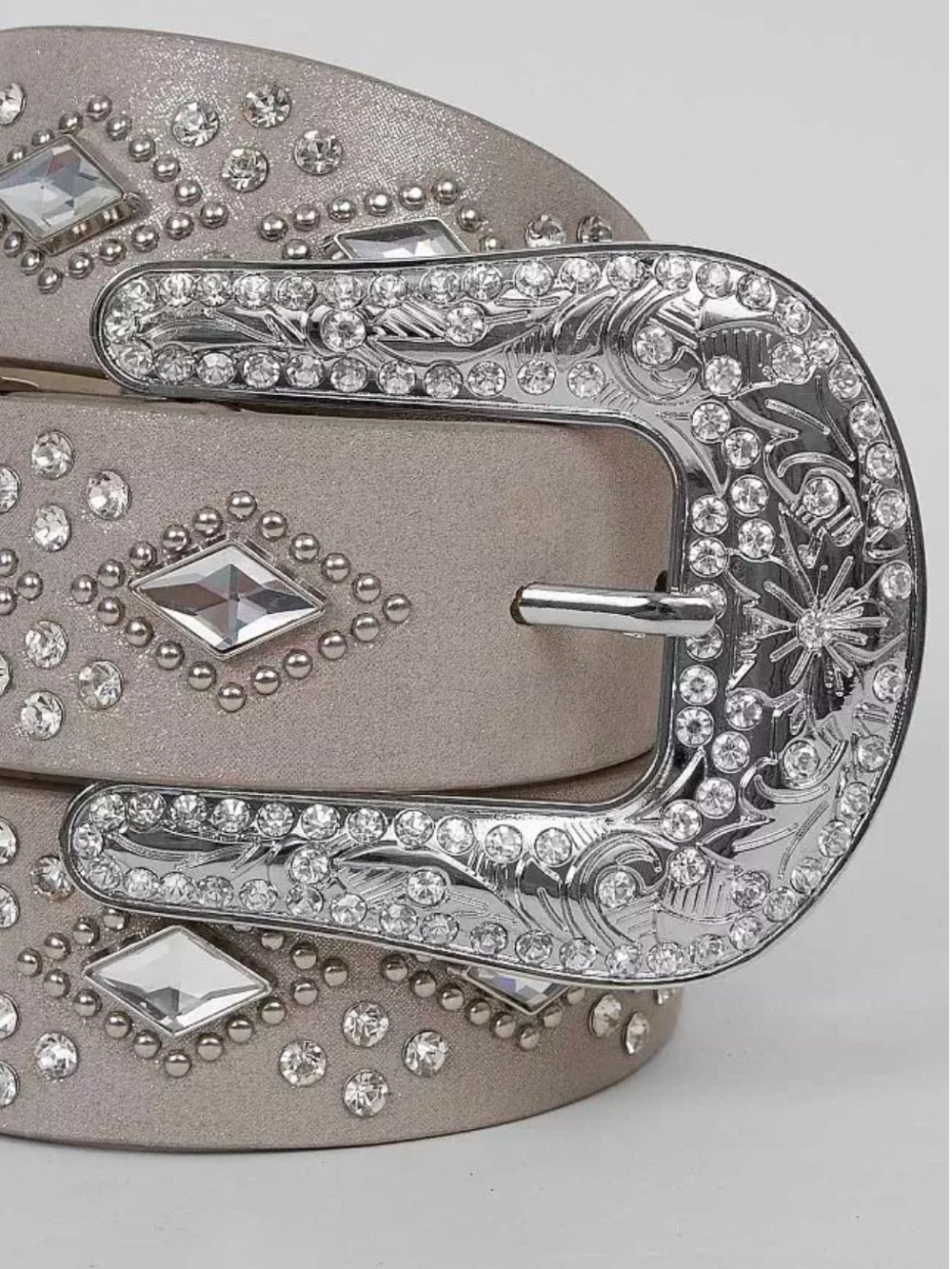 Diamond Bling Women’s Ladies Belt from Buckle. Size Medium